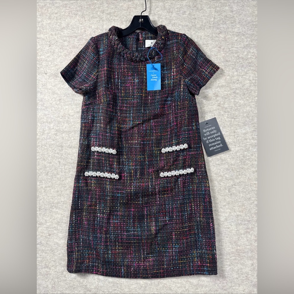 Tuckernuck Tweed Dress size XS Cameran Eubanks Chic Multicolor holiday dress